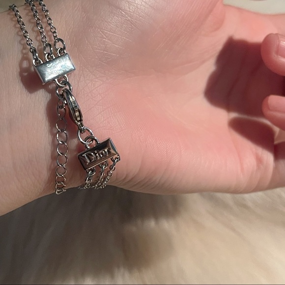 **SOLD** Dior JOY silver three strands bracelet and mini size set - Picture 3 of 4